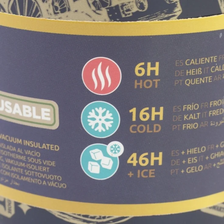 Harry Potter Edelstahl Thermobecher 770 ml mit Trinkhalm und Deckel – Bild 5