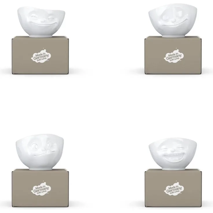 Schmunzel Schale lachend in weiß 1000ml