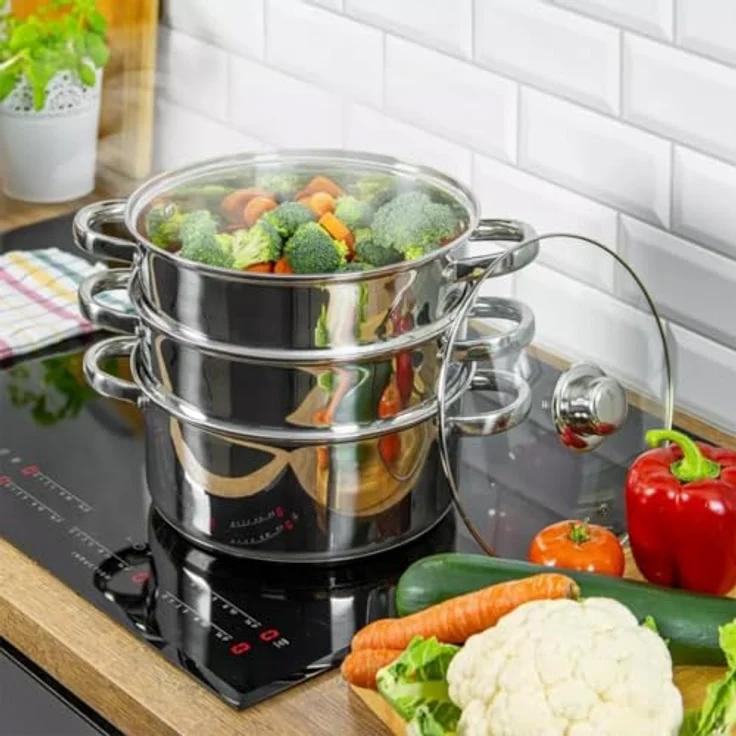 Kinghoff Kinghoff Dampfgartöpfe 2,5l 18cm 4 Stück KH3316 – Bild 6