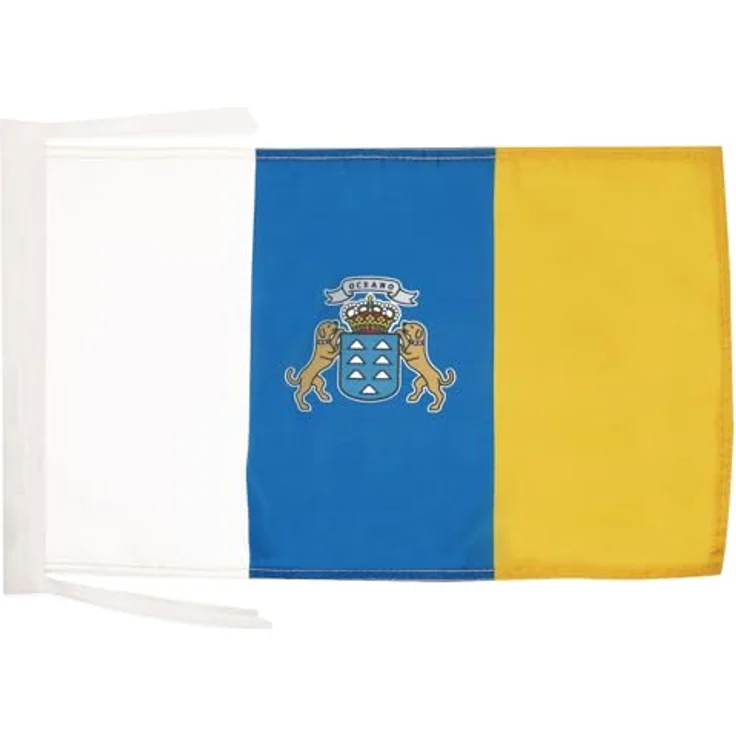 AZ FLAG - Flagge Kanarische Inseln - 45x30 cm Mit Kordel - Kanaren Fahne 30 x 45 Cm - Flaggen – Bild 1