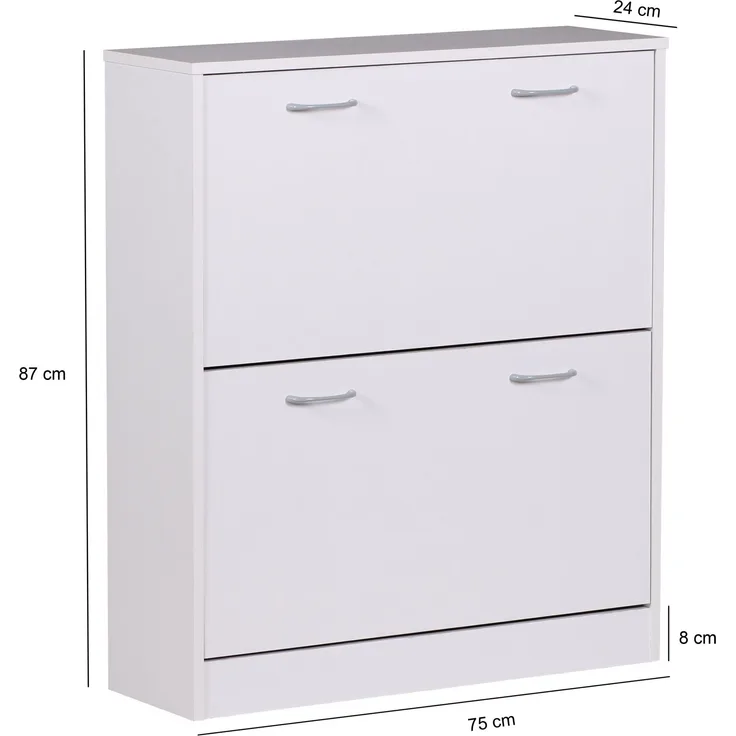 Schuhkipper FINN 75 x 87 x 24 cm Farbe mit 2 Klappen 20 Paar Schuhe
