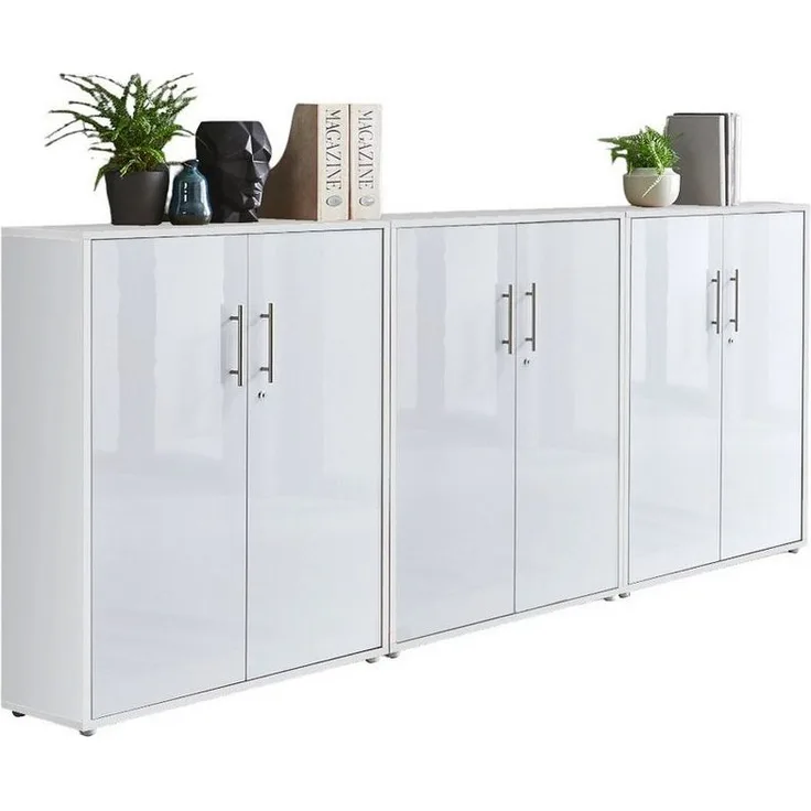 moebel-dich-auf Aktenschrank OFFICE EDITION (Set 9, Büroschrank abschließbar mit Metallgriffen) Made in Germany