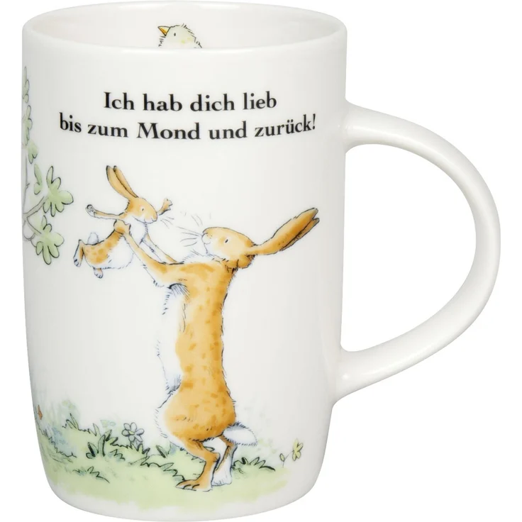 KÖNITZ 1172692899 Becher Ich hab dich lieb bis zum Mond und zurück! - 600 ml, Basic Bone – Bild 1