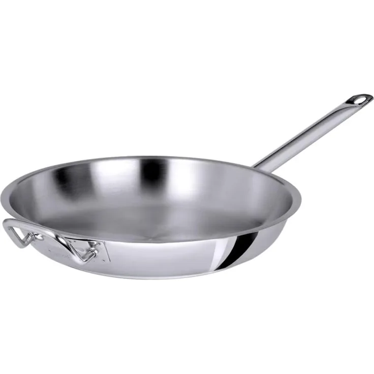 Contacto Edelstahl Bratpfanne 40 cm, hochglänzend mit Gegengriff