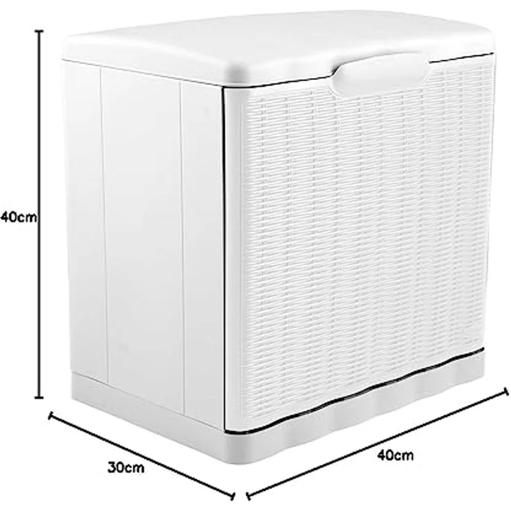 Stefanplast 30340 Schuhschrank-Box, Aufbewahren, In Rattanoptik aus Kunststoff, 40 x 30 x 40 cm – Bild 7