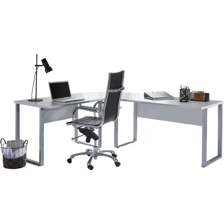 moebel-dich-auf Schreibtisch TABOR WINKELSCHREIBTISCH (Schreibtisch, 1-St, Winkelschreibtisch in 2 Farbvarianten), wechselseitig montierbar - Made in Germany
