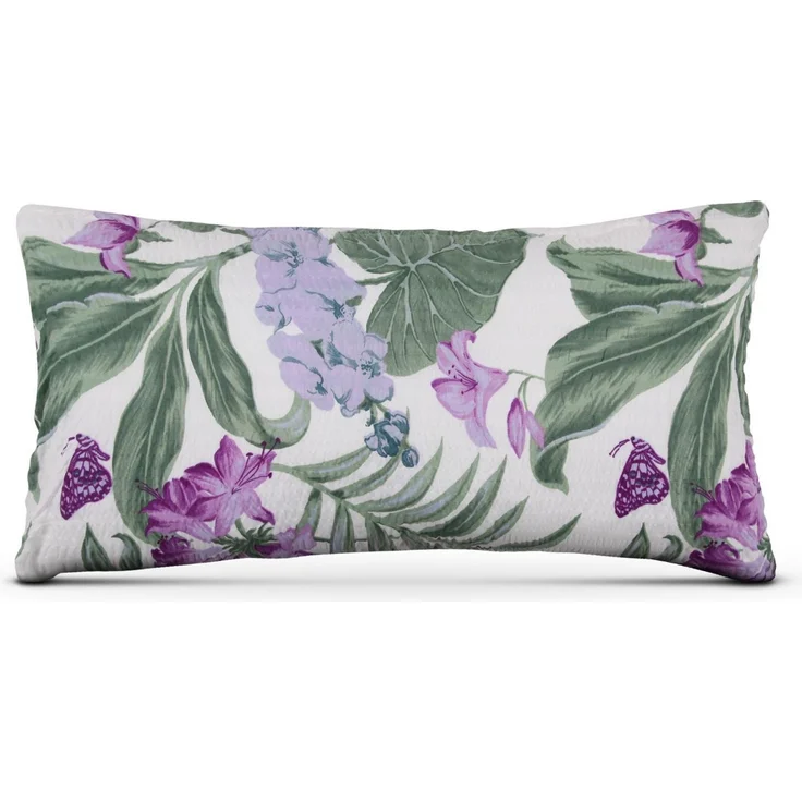 Seersucker - Kissenbezug 40x80cm - 2er Pack Blumen – Bild 5