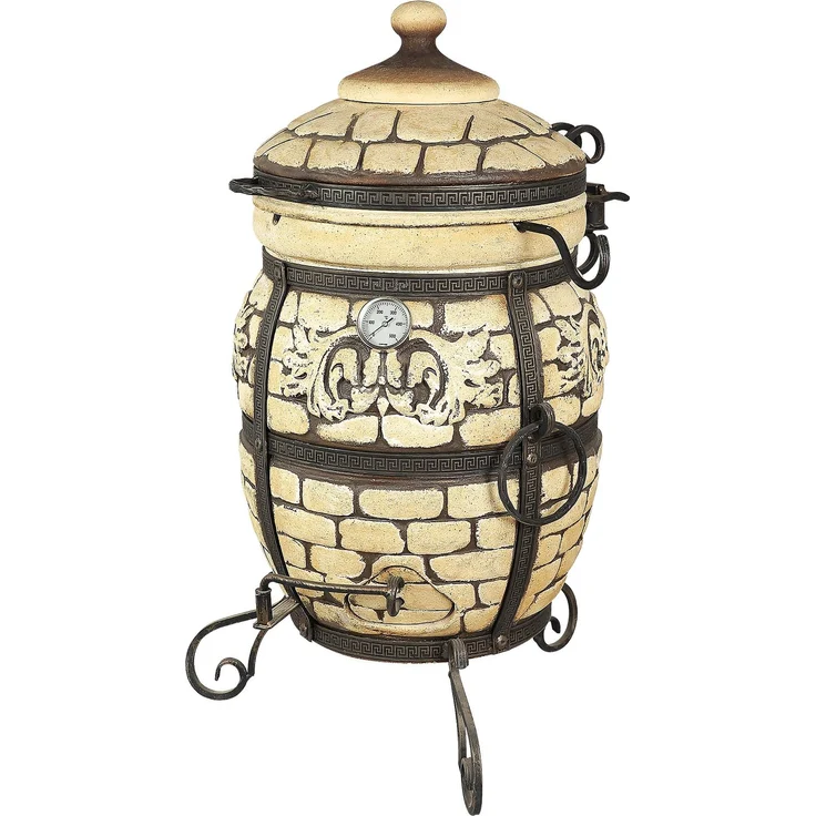 Tandoor Venedig aus Ton mit Zubehör 7-teiliges Set – Bild 1