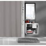 Kleine Wolke Duschvorhang Kito schiefer, 180x200 cm