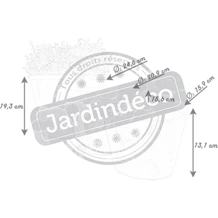 Aged Terracotta Blumen Topf 3er Set Über Um Ton rund Kräuter Pflanz Kübel Garten – Bild 2