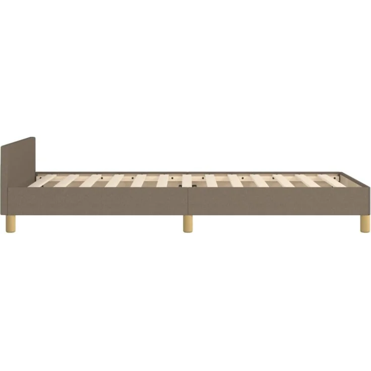vidaXL Polsterbett mit Kopfteil Stoff 80x200 cm Taupe – Bild 8