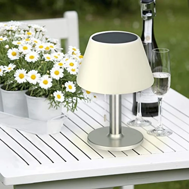 EASYmaxx LED Tischleuchte, In- & Outdoor Edelstahl – Bild 3