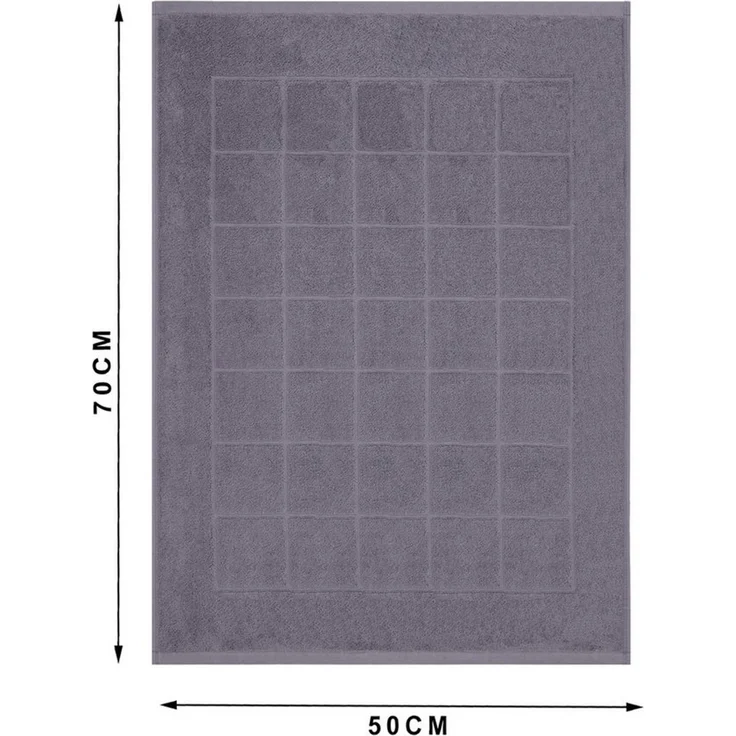 Betz Badematte Badvorleger Berlin Größe 50x70 cm Qualität 650 g/m², beidseitig nutzbar, Baumwolle, maschinenwäsche – Bild 1