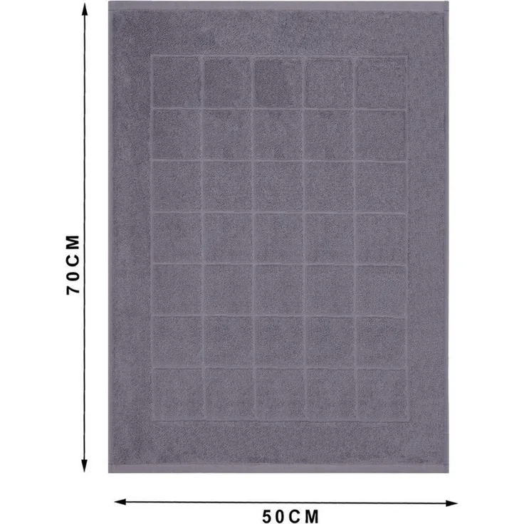 Betz Badematte Badvorleger Berlin Größe 50x70 cm Qualität 650 g/m², beidseitig nutzbar, Baumwolle, maschinenwäsche