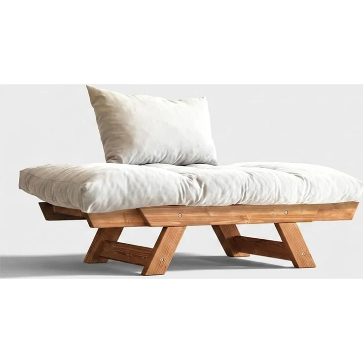 Skye Decor 'CPT8151-140' Garten-Sessel, Teak / Weiß, 108-140 x 75 cm – Bild 4