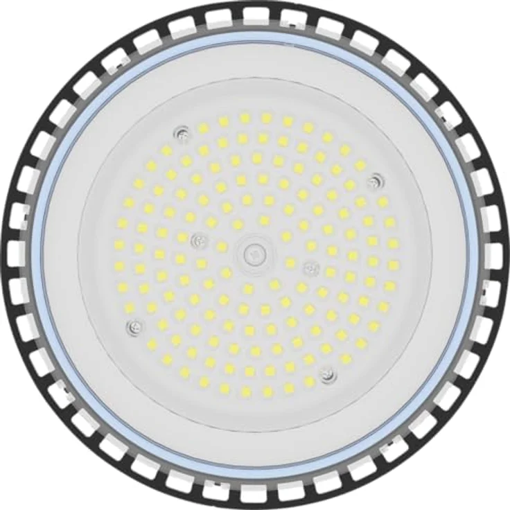 Berger & Schröter LED Strahler UFO High Bay Light 100 W, 12000 Lumen, 6500 K Weißlicht, IP66, Industriebeleuchtung, Schwarz – Bild 1