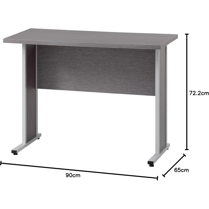 Möbelpartner Schreibtisch Manni, esche grau Dekor, 90 x 65 x 72,2 cm – Bild 2