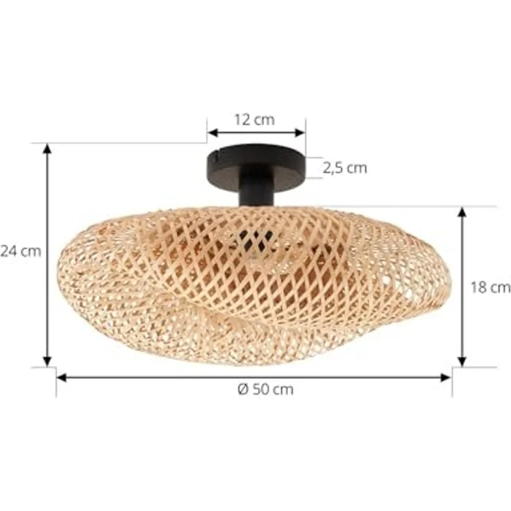 Lindby Deckenleuchten Eleane, Holz IP20, 1 x 15 W LED – Bild 5