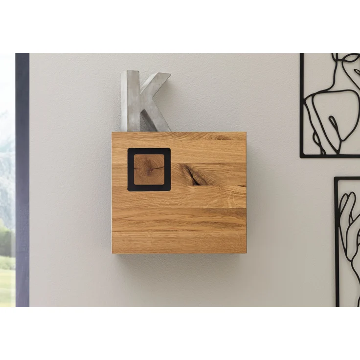 Schlüsselschrank Wildeiche 32x12x29 natur lackiert / geölt KITZBÜHEL #135 – Bild 4
