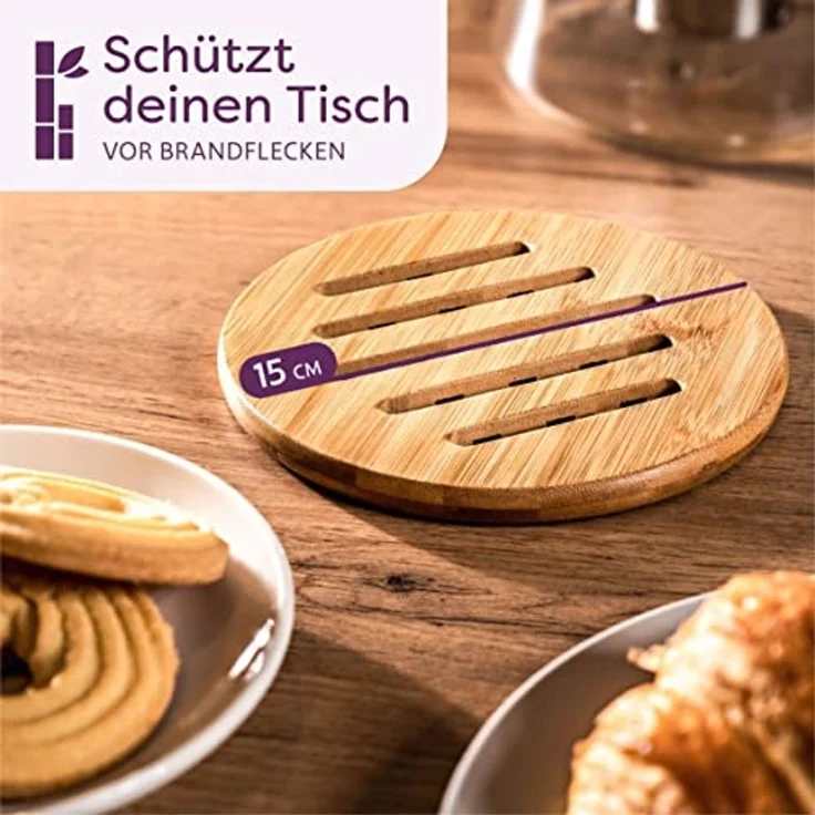 Cosumy Teekanne Teekanne Glas mit Edelstahl Siebeinsatz 1,3 L - Mit Untersetzer, 1300 l, (Set, Teekanne mit Siebeinsatz und Untersetzer), mit Siebeinsatz inkl. Untersetzer - Spülmaschinenfest - Hitzebeständig – Bild 5