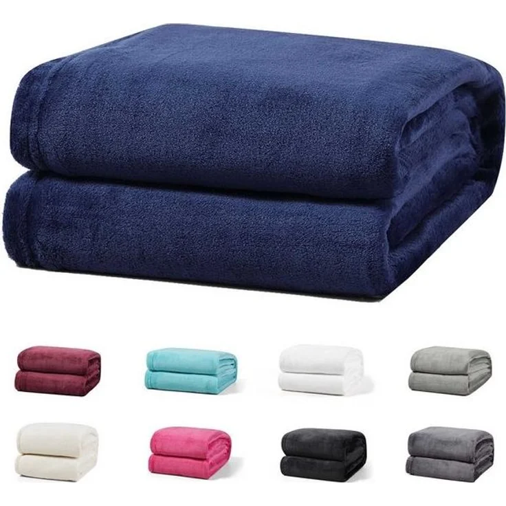 Wohndecke Luxury Kuscheldecke, 150x200 cm, 220x240 cm, 230x270 cm, Buymax, super weiche Fleece-Tagesdecke, Sofadecke – Bild 2