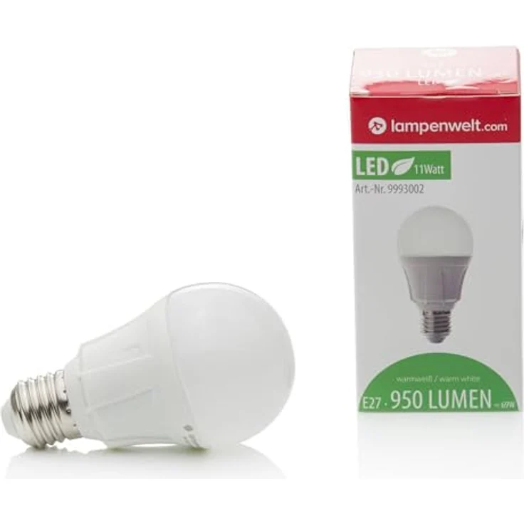 Lindby LED-Leuchtmittel E27, 11 W, opal, warmweiß 3.000 K, 1.055 lm, energieeffizient, nicht dimmbar – Bild 3