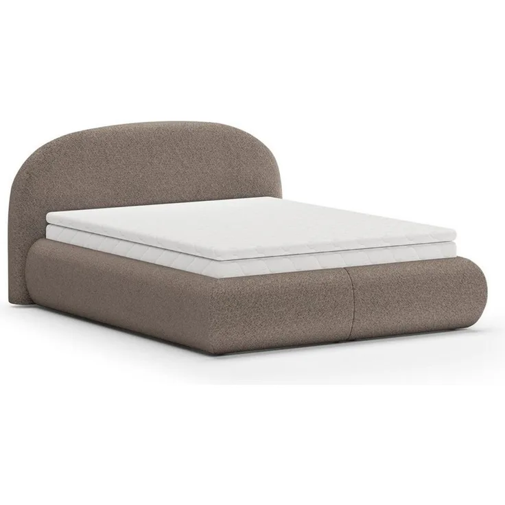Beautysofa Polsterbett mit Bettkasten und Rahmen MOTTI, 140, 160 oder 180cm, mit oder ohne Matratze
