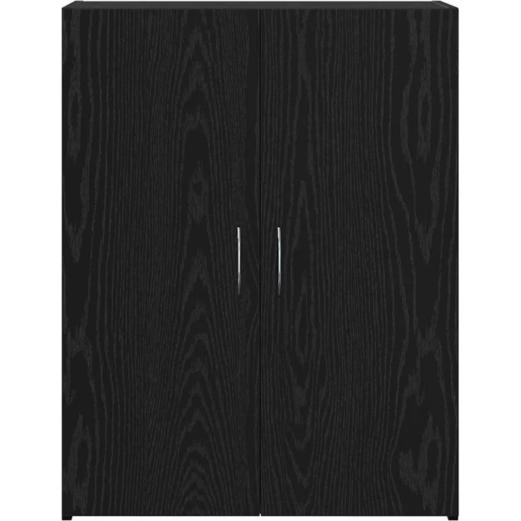 vidaXL Büroschrank Schwarz Eichen-Optik 70 x 32 x 77.5cm Holzwerkstoff 869122 – Bild 6