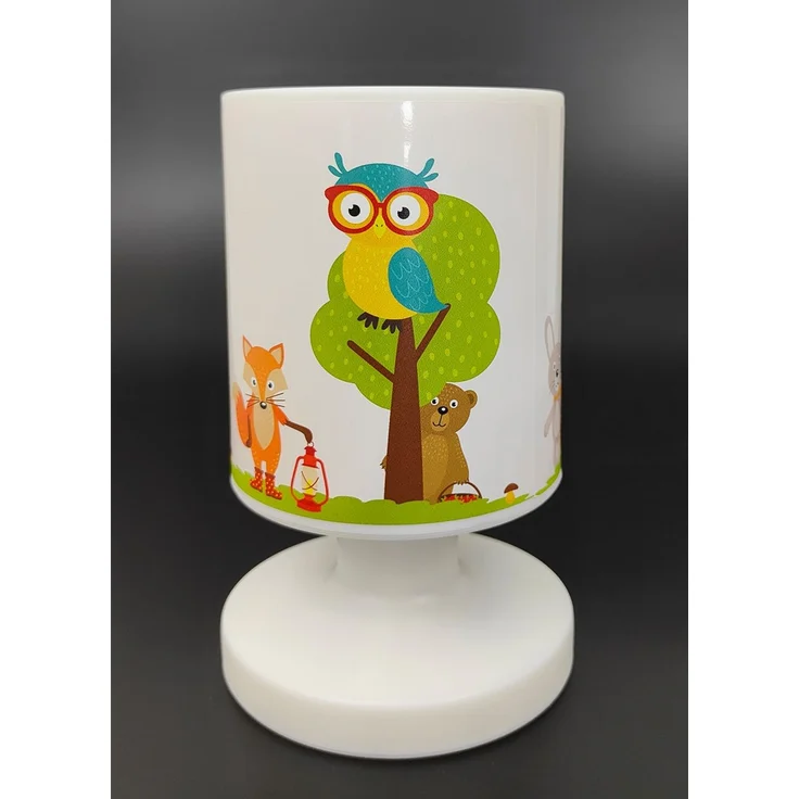 LED Akku Tischleuchte mit Waldtier Motiven per USB aufladbar, Höhe 20cm – Bild 6