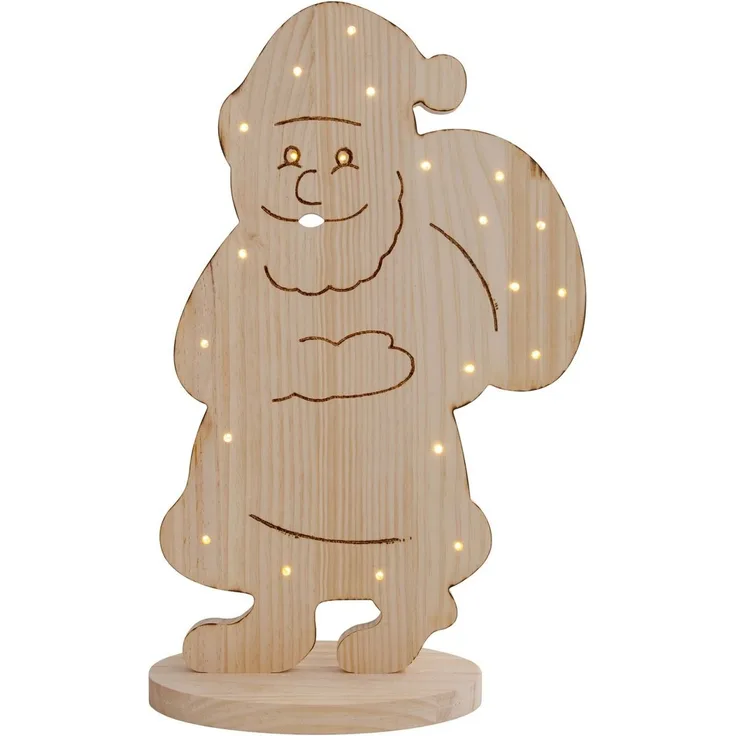 Weihnachtsbeleuchtung Draußen LED Weihnachtsdeko Außen Holz mit Timer 5307427