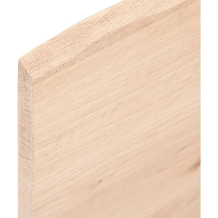 vidaXL Waschtischplatte mit Halterung Stahl und Massivholz Eiche 3302537 – Bild 9