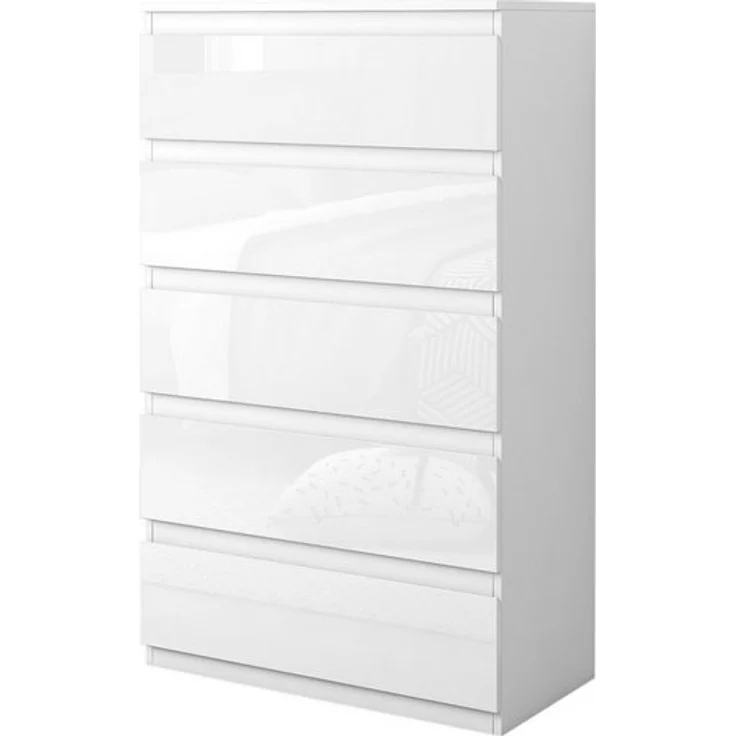 HTI-Living Sideboard Sideboard Kenji 5 Schubladen Hochglanz Weiß (Stück, 1 St, 1 Sideboard), Kommode – Bild 4