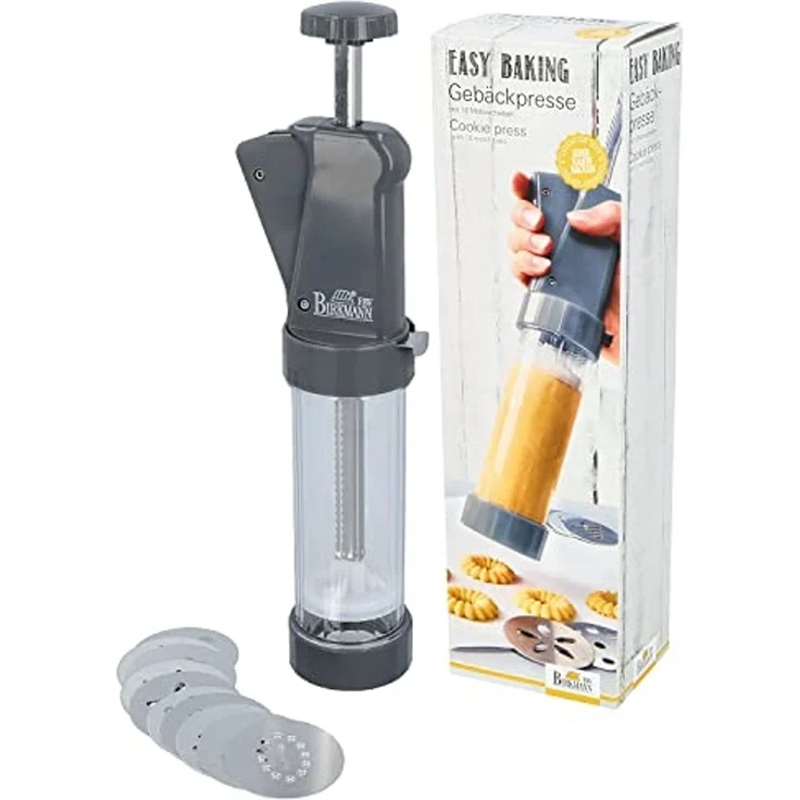 Birkmann Easy Baking, Gebäckpresse, mit 10 Motivscheiben, Kunststoff – Bild 2