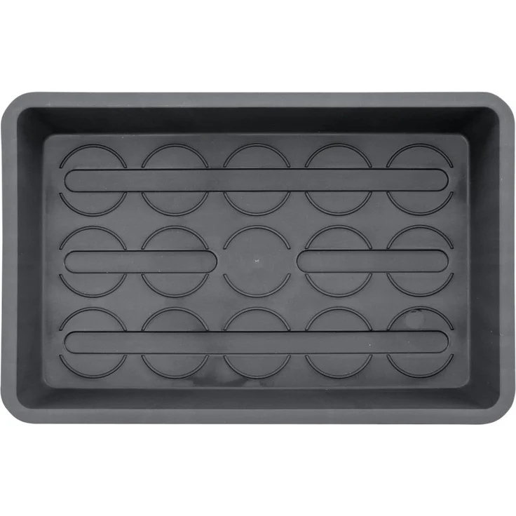 SIENA GARDEN Pikier- und Anzuchtschale 29x19x6 cm PP, anthrazit – Bild 1