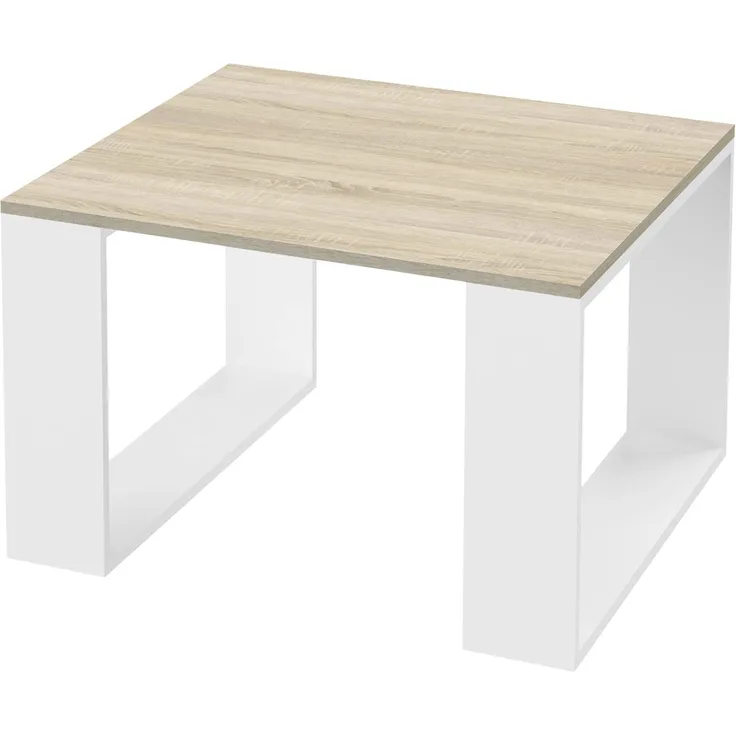 ML-DESIGN Couchtisch Wohnzimmertisch im modernen Stil, Kaffeetisch für Wohnzimmer oder Büro, Quadratischer Beistelltisch Sofatisch Kufenbeine Tisch 65x40cm