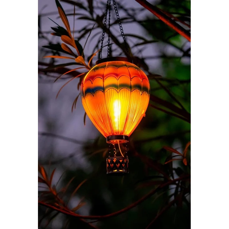 Northpoint LED Gartenleuchte Heißluftballon Windlicht Außenbereich Garten – Bild 2