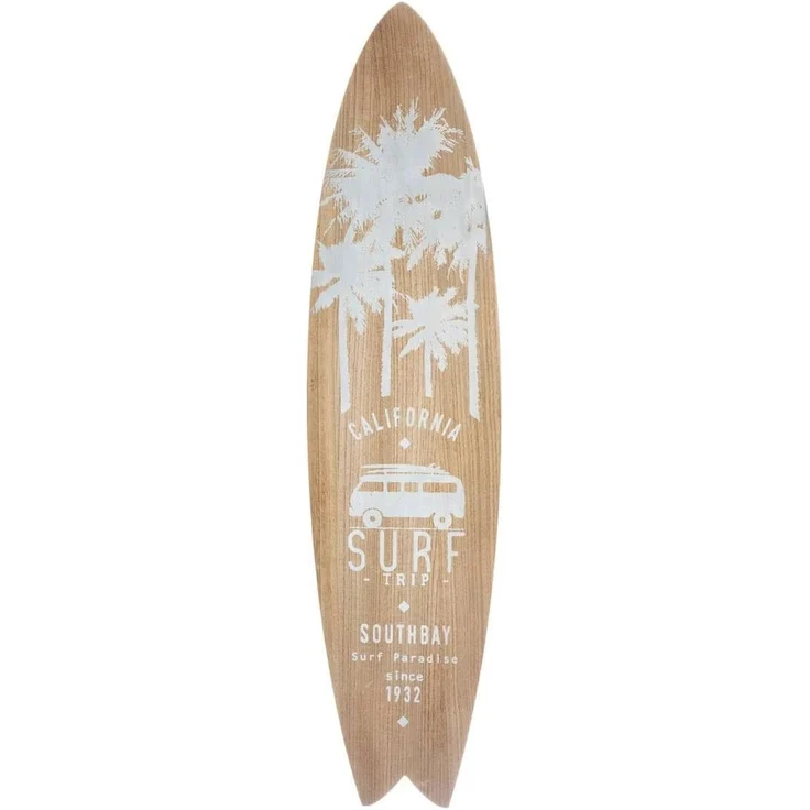 Hauseinrichtung Wanddeko Surf Board weiß – Bild 4