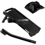 STONELINE Gemüsehobel Verstellbarer Gemüseschneider mit Reibe, Obst Gemüse Hobel, 6, Kunststoff, Edelstahl, 5 Schneidmöglichkeiten, Klimaneutrales Produkt, Designed in Germany