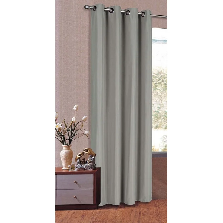 Gardinenbox Gardine, Ösen, blickdicht, Schal Matt unifarben Microsatin Micofaser-Gewebe 20405 – Bild 1