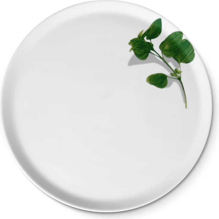CreaTable - EUROPA KRÄUTER - Pizzateller BASILIKUM 33 cm aus Porzellan – Bild 1