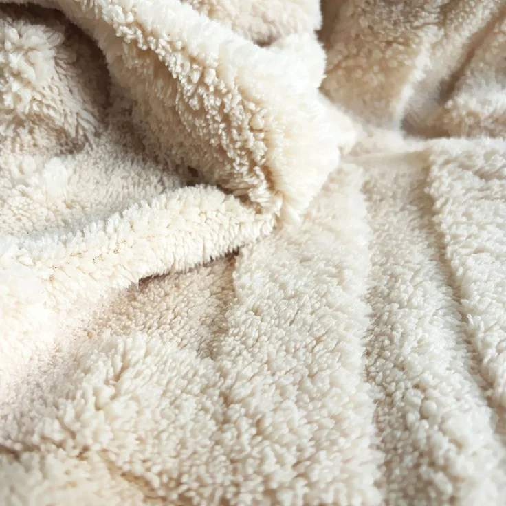 KEAYOO Bettwäsche TF, Polyester, 2 teilig, Flauschig warmes Teddy Plüsch warm für Winter – Bild 3