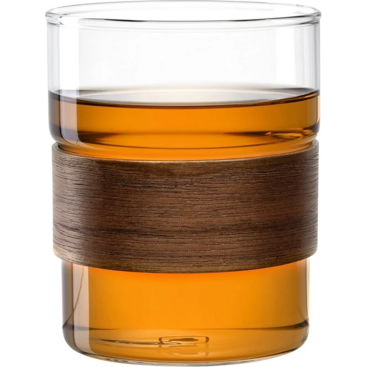 LEONARDO Becher NOVO LEGNO, 2er Set, 2-tlg, Glas, Holz, Becher mit Holzspange – Bild 2