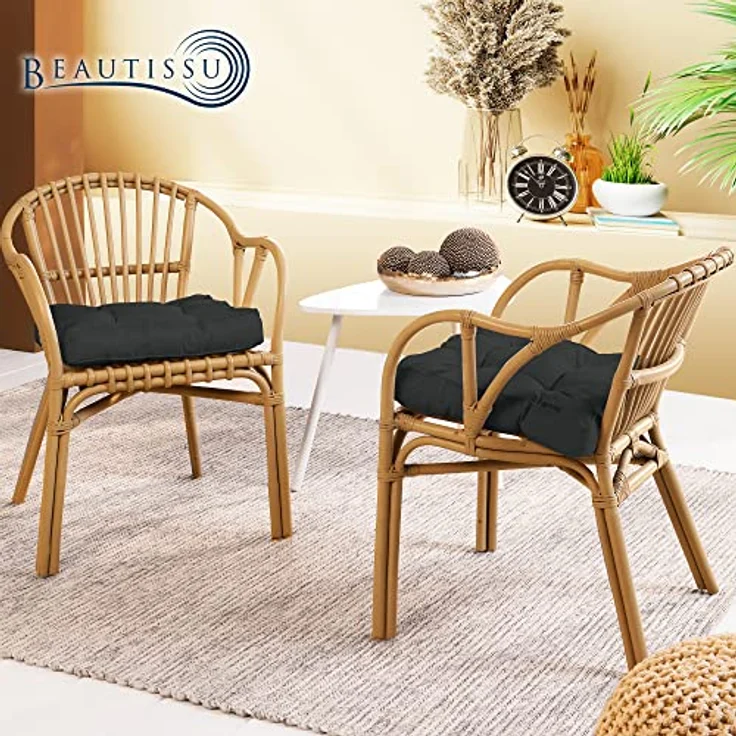 Beautissu Lounge Sitzkissen Outdoor Graphitgrau, 10cm, 50cm, 50cm – Bild 11