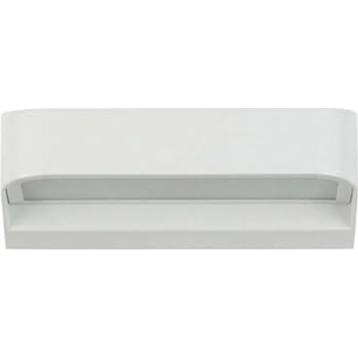 Licht-Erlebnisse LED Außenwandleuchte Aluminium, IP54, warmweiß 3000K, 450 lm, 14,2 cm breit, weiß, modern, ideal für Terrasse und Eingangsbereich – Bild 3