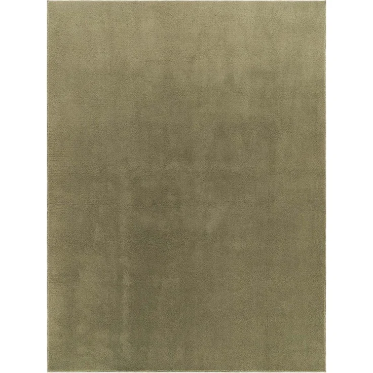 TaraCarpet Teppich Supersoft Kurzflorteppich Fiona Uni, rechteckig, Höhe: 14 mm, Wohnzimmer, Schlafzimmer, Esszimmer, Fiona grün 50x80 – Bild 1