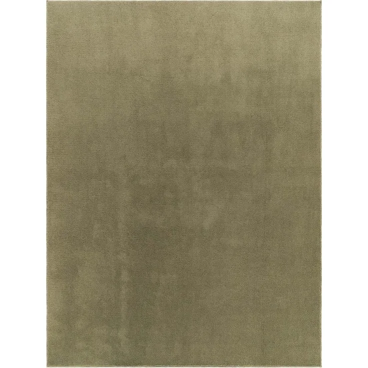 TaraCarpet Teppich Supersoft Kurzflorteppich Fiona Uni, rechteckig, Höhe: 14 mm, Wohnzimmer, Schlafzimmer, Esszimmer, Fiona grün 50x80
