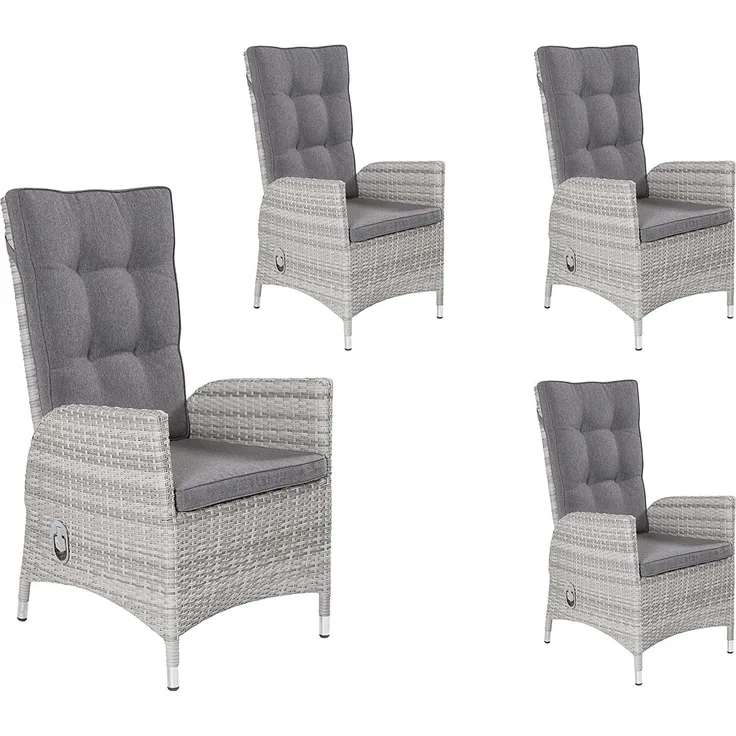 LC Garden »Parma« Gartenstuhl weiß-grau