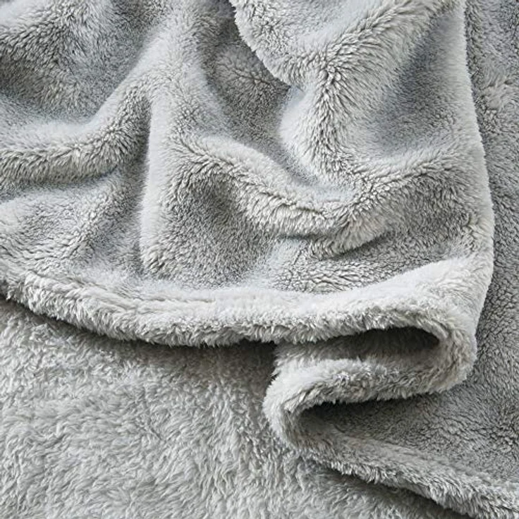 Wohndecke Wohndecke "Salerno", Erwin Müller, Teddy-Fleece Uni – Bild 6