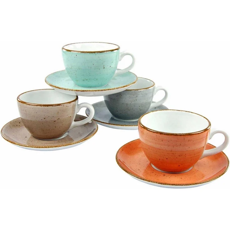 Vintage Nature Bunt, Kaffeetassen Set 8-tlg (mo)