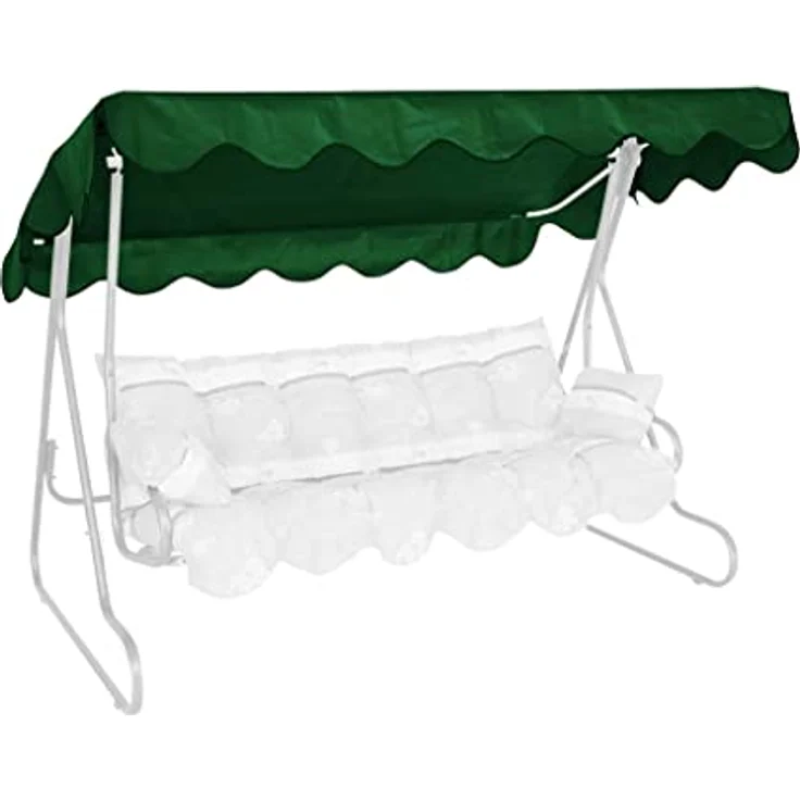 Angerer Freizeitmöbel Sonnendach für 3-Sitzer Hollywoodschaukel, wasser- und schmutzabweisend, grün, 210 x 145 cm – Bild 2